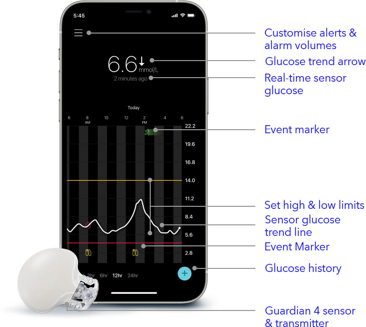 Guardian 4 smart CGM system