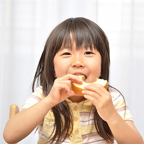 Girl eating