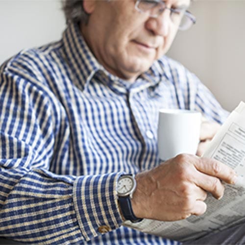 Man reading