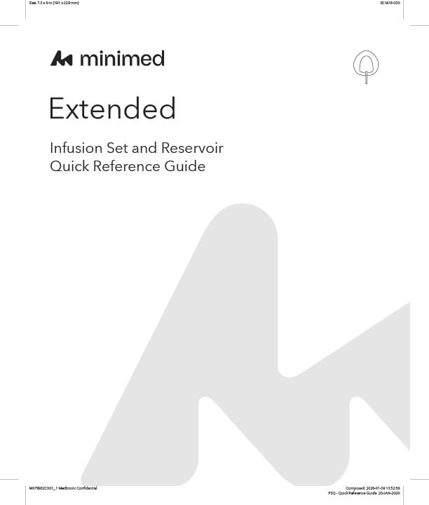 Extended Infusion Set and Reservoir Quick Reference Guide