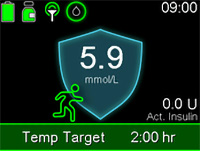 screen of Temp Target